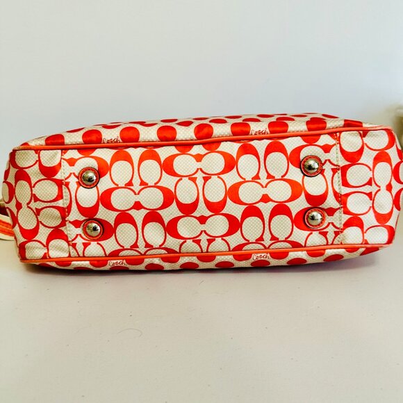 EUC COACH WATER RESISTANT SIGNATURE LOGO POLKA DOTS BABY DIAPER TOTE W DUST BAG - Picture 6 of 16